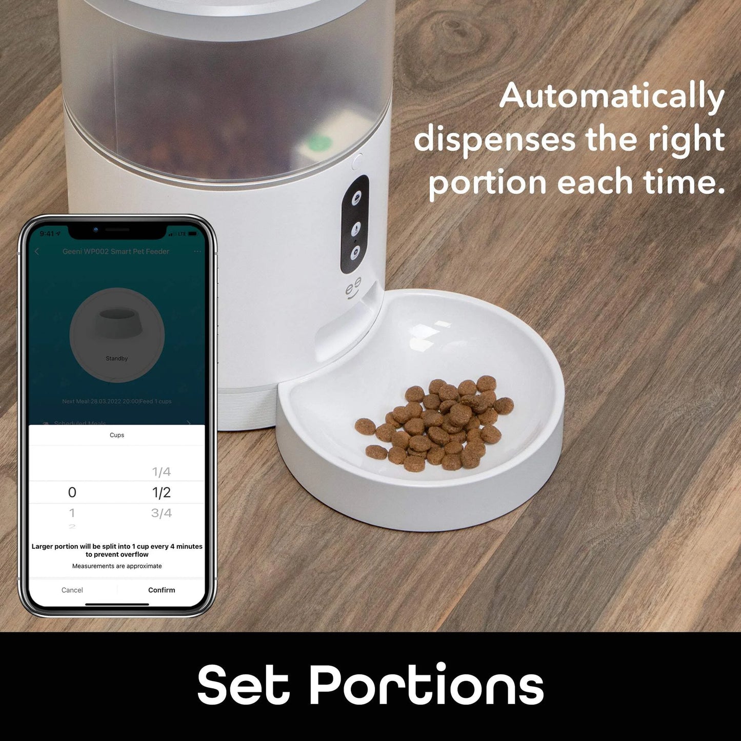 Petconnect Automatic Dog or Cat Pet Feeder, 4L
